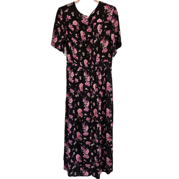 Floral Open Front Kimono Dress - Picture 5 of 6